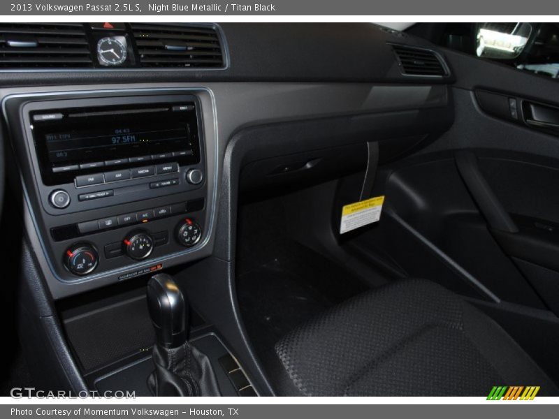 Night Blue Metallic / Titan Black 2013 Volkswagen Passat 2.5L S