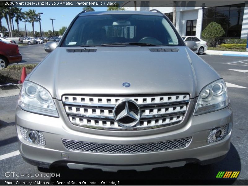 Pewter Metallic / Black 2006 Mercedes-Benz ML 350 4Matic
