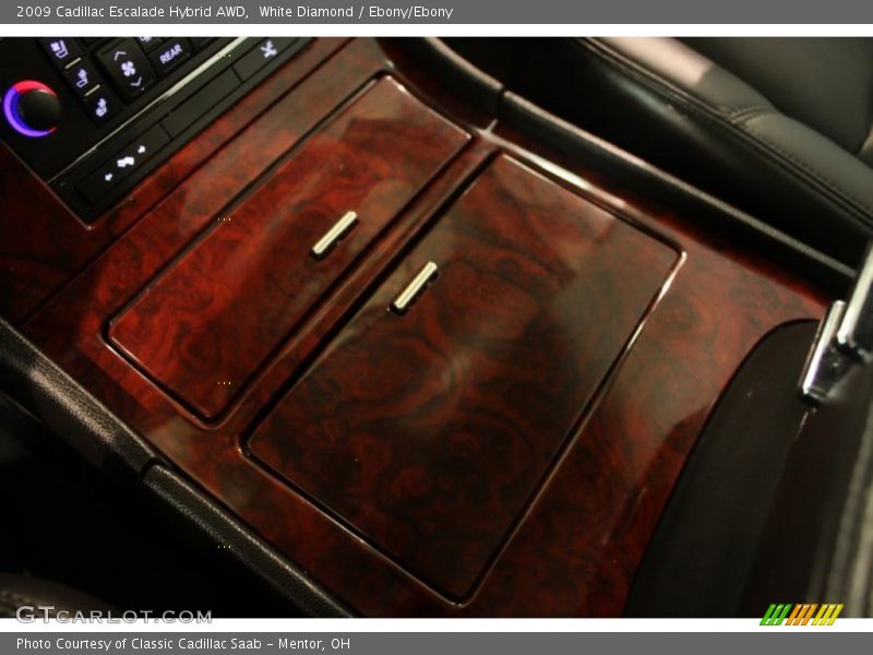 White Diamond / Ebony/Ebony 2009 Cadillac Escalade Hybrid AWD
