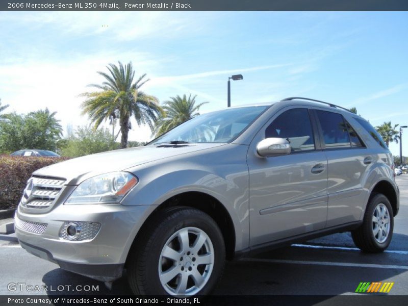 Pewter Metallic / Black 2006 Mercedes-Benz ML 350 4Matic