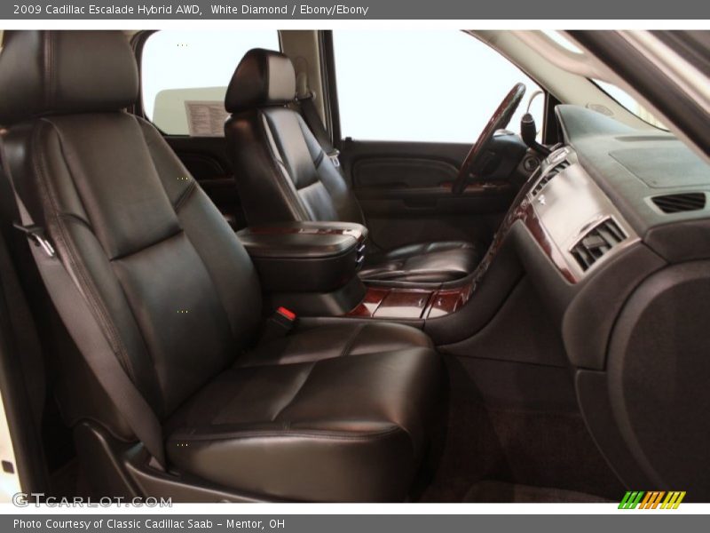 White Diamond / Ebony/Ebony 2009 Cadillac Escalade Hybrid AWD