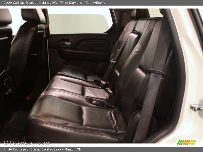 White Diamond / Ebony/Ebony 2009 Cadillac Escalade Hybrid AWD