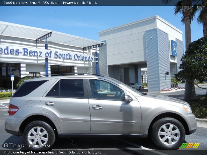 Pewter Metallic / Black 2006 Mercedes-Benz ML 350 4Matic