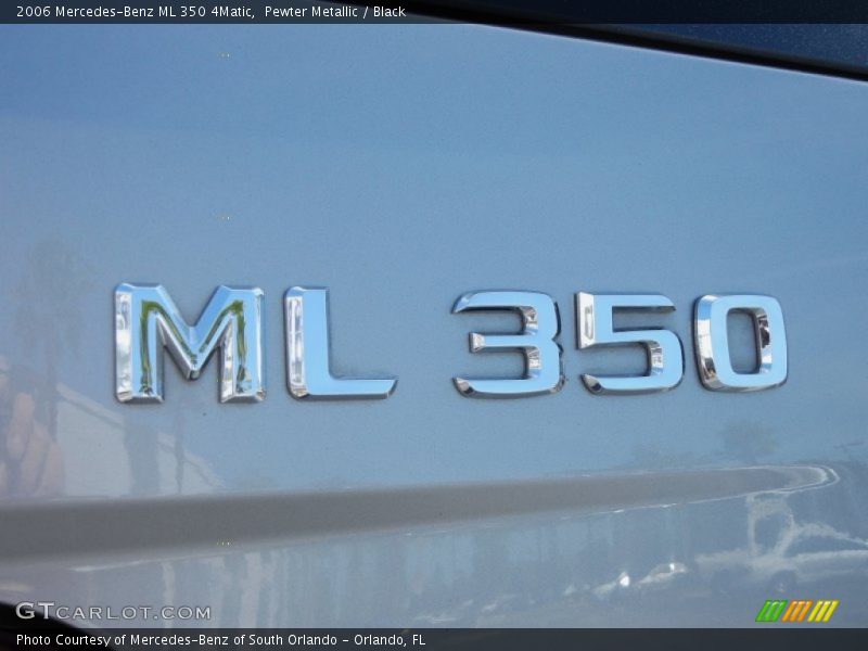 Pewter Metallic / Black 2006 Mercedes-Benz ML 350 4Matic