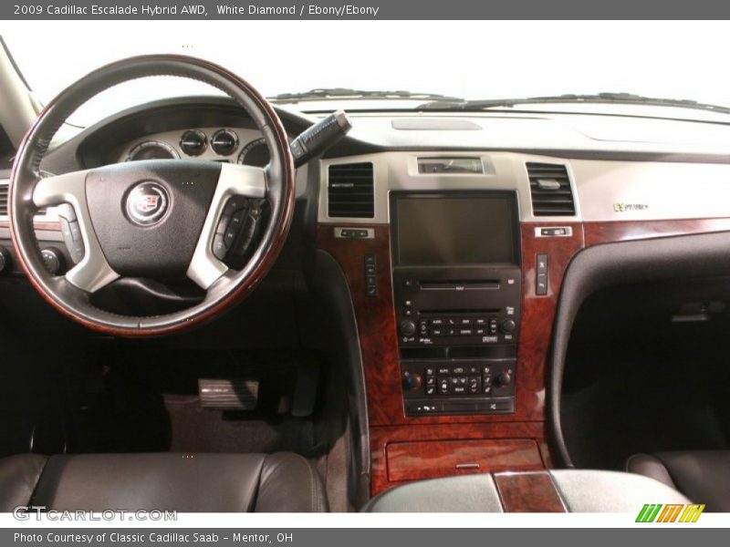White Diamond / Ebony/Ebony 2009 Cadillac Escalade Hybrid AWD