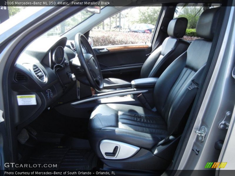 Pewter Metallic / Black 2006 Mercedes-Benz ML 350 4Matic