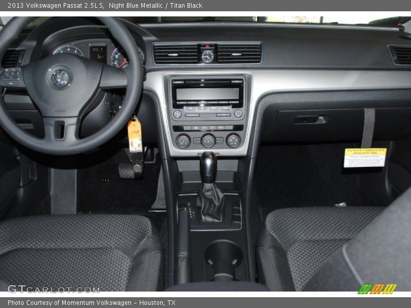 Night Blue Metallic / Titan Black 2013 Volkswagen Passat 2.5L S