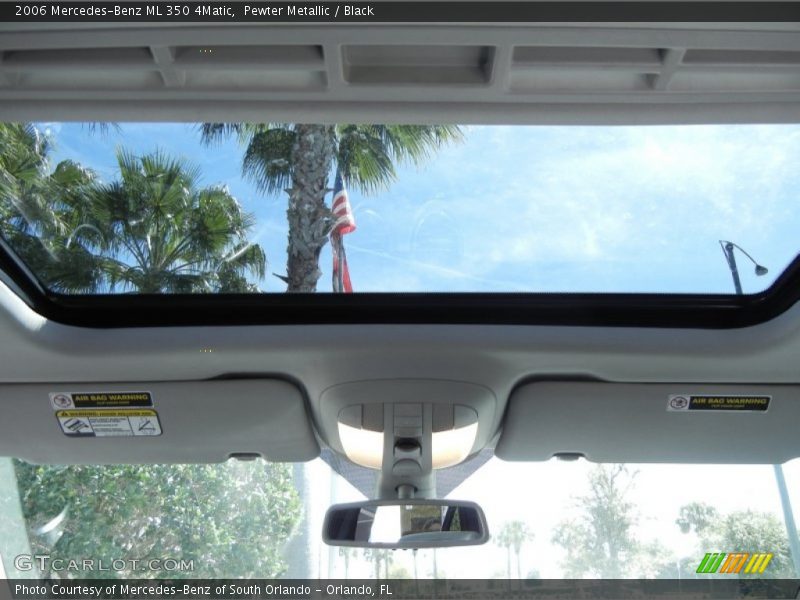 Pewter Metallic / Black 2006 Mercedes-Benz ML 350 4Matic
