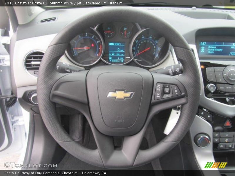 Summit White / Jet Black/Medium Titanium 2013 Chevrolet Cruze LS