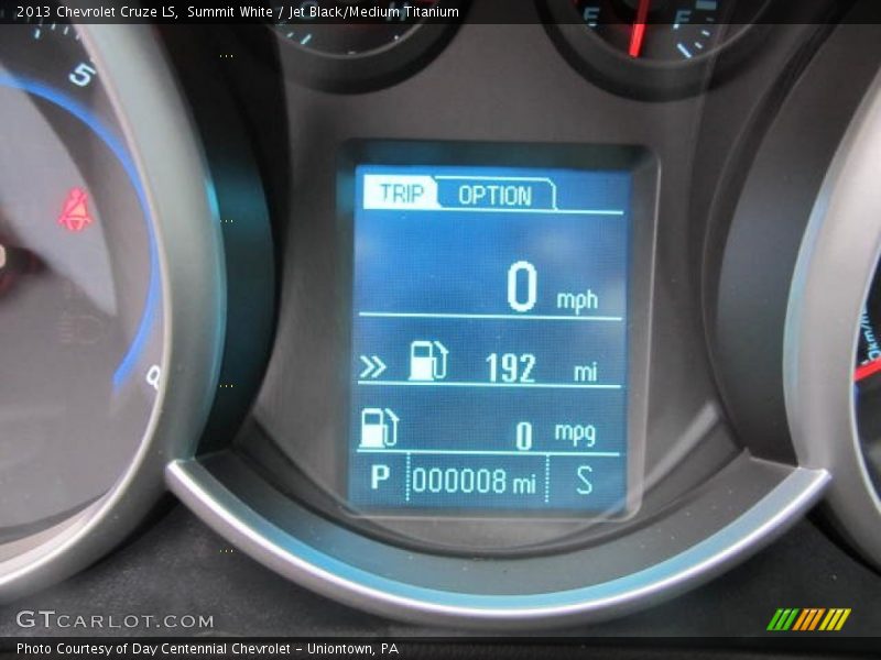 Summit White / Jet Black/Medium Titanium 2013 Chevrolet Cruze LS