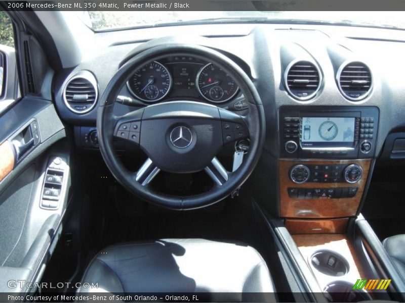 Pewter Metallic / Black 2006 Mercedes-Benz ML 350 4Matic
