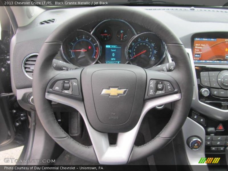 Black Granite Metallic / Jet Black 2013 Chevrolet Cruze LT/RS