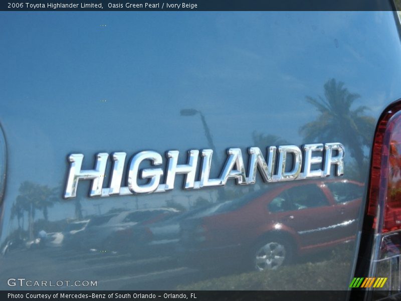 Oasis Green Pearl / Ivory Beige 2006 Toyota Highlander Limited