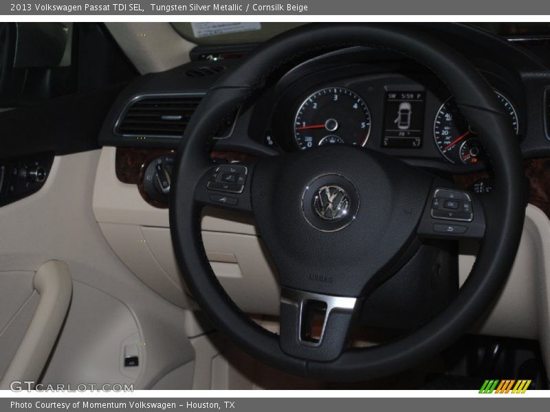 Tungsten Silver Metallic / Cornsilk Beige 2013 Volkswagen Passat TDI SEL