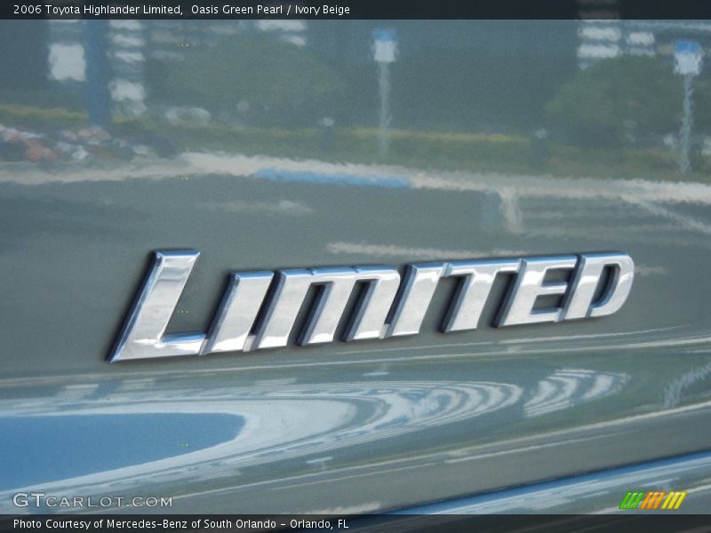 Oasis Green Pearl / Ivory Beige 2006 Toyota Highlander Limited