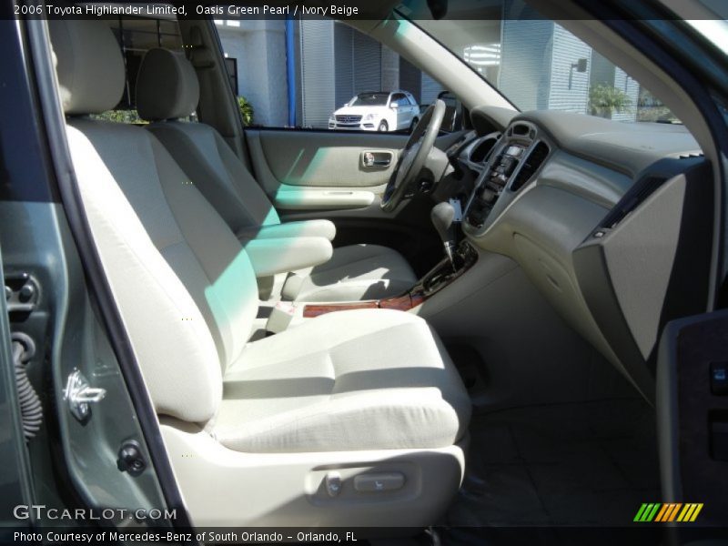 Oasis Green Pearl / Ivory Beige 2006 Toyota Highlander Limited