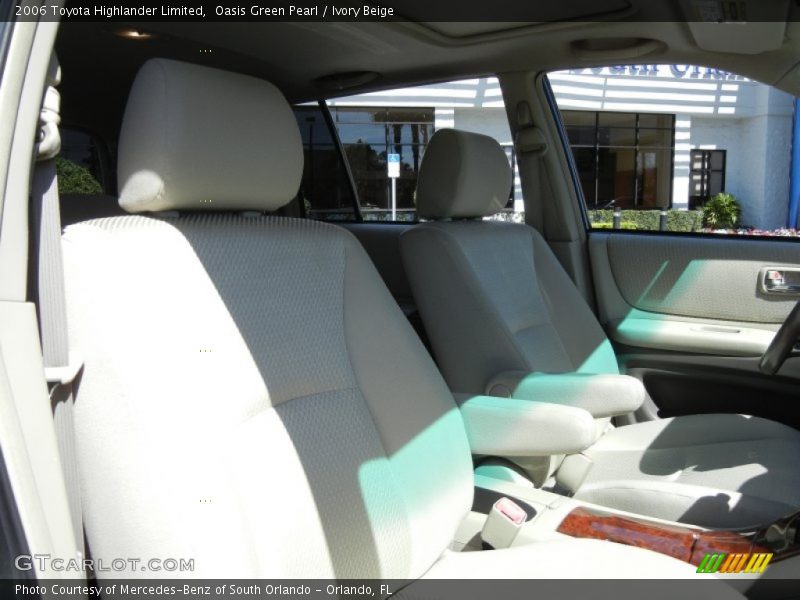 Oasis Green Pearl / Ivory Beige 2006 Toyota Highlander Limited