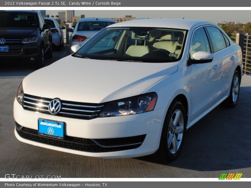 Candy White / Cornsilk Beige 2013 Volkswagen Passat 2.5L SE