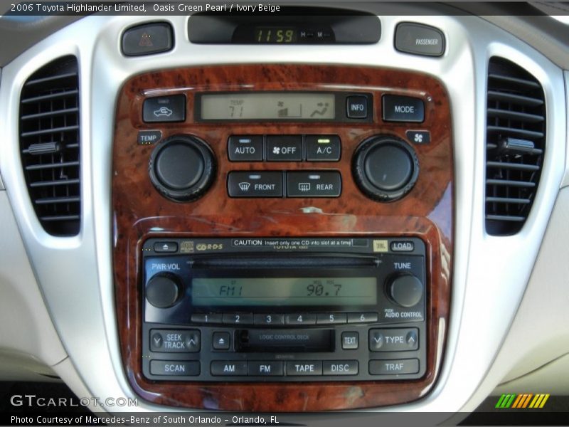 Oasis Green Pearl / Ivory Beige 2006 Toyota Highlander Limited