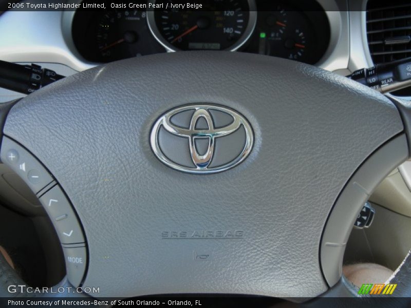 Oasis Green Pearl / Ivory Beige 2006 Toyota Highlander Limited
