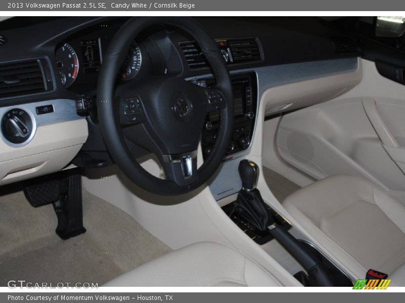Candy White / Cornsilk Beige 2013 Volkswagen Passat 2.5L SE