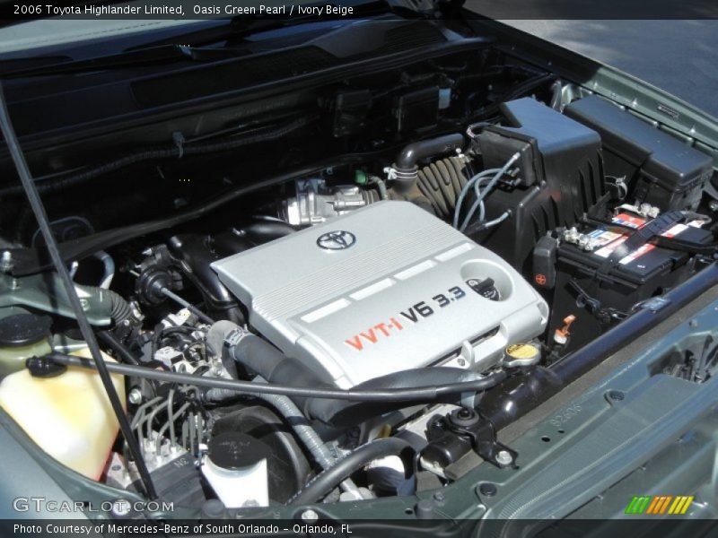 Oasis Green Pearl / Ivory Beige 2006 Toyota Highlander Limited