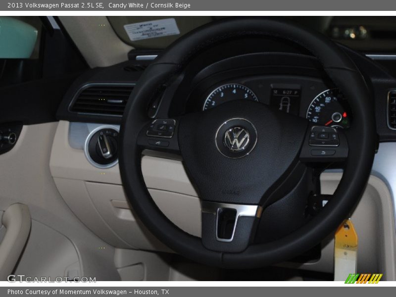 Candy White / Cornsilk Beige 2013 Volkswagen Passat 2.5L SE