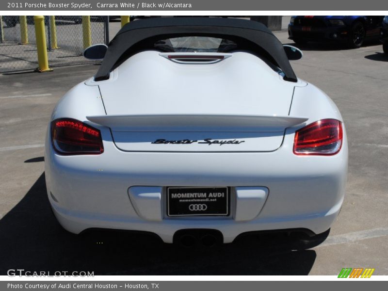 Carrara White / Black w/Alcantara 2011 Porsche Boxster Spyder