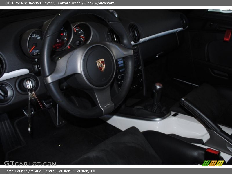 Carrara White / Black w/Alcantara 2011 Porsche Boxster Spyder