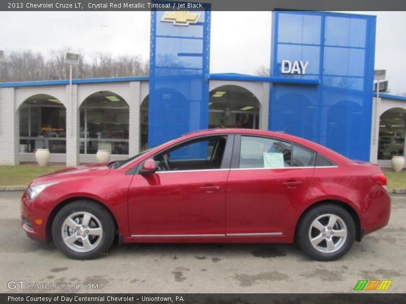 Crystal Red Metallic Tintcoat / Jet Black 2013 Chevrolet Cruze LT