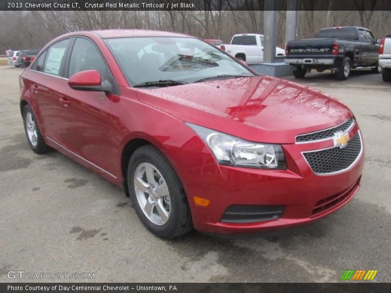 Crystal Red Metallic Tintcoat / Jet Black 2013 Chevrolet Cruze LT