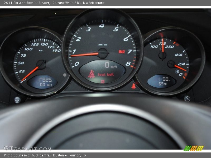  2011 Boxster Spyder Spyder Gauges