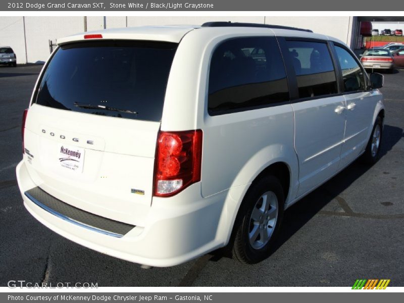 Stone White / Black/Light Graystone 2012 Dodge Grand Caravan SXT