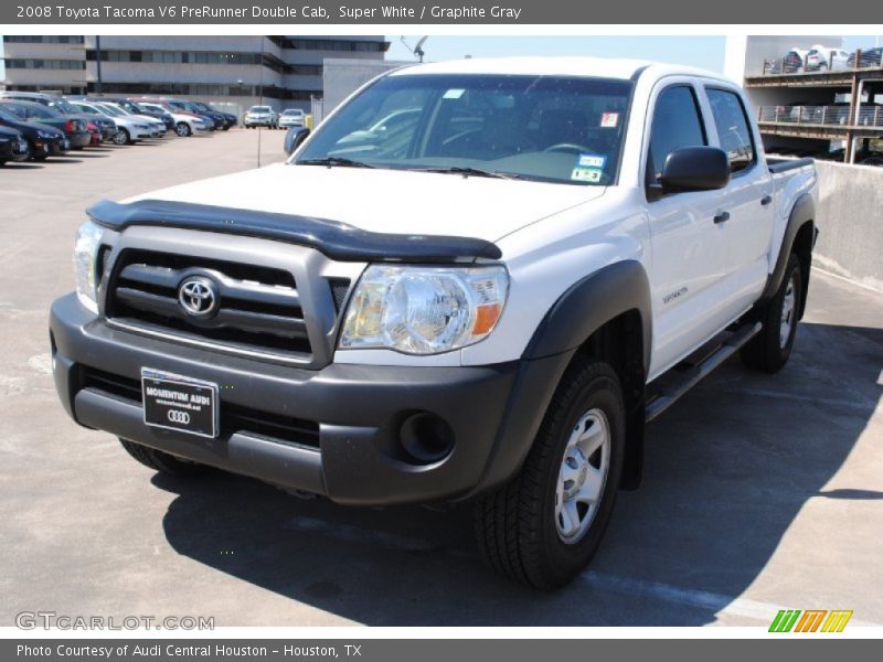 Super White / Graphite Gray 2008 Toyota Tacoma V6 PreRunner Double Cab
