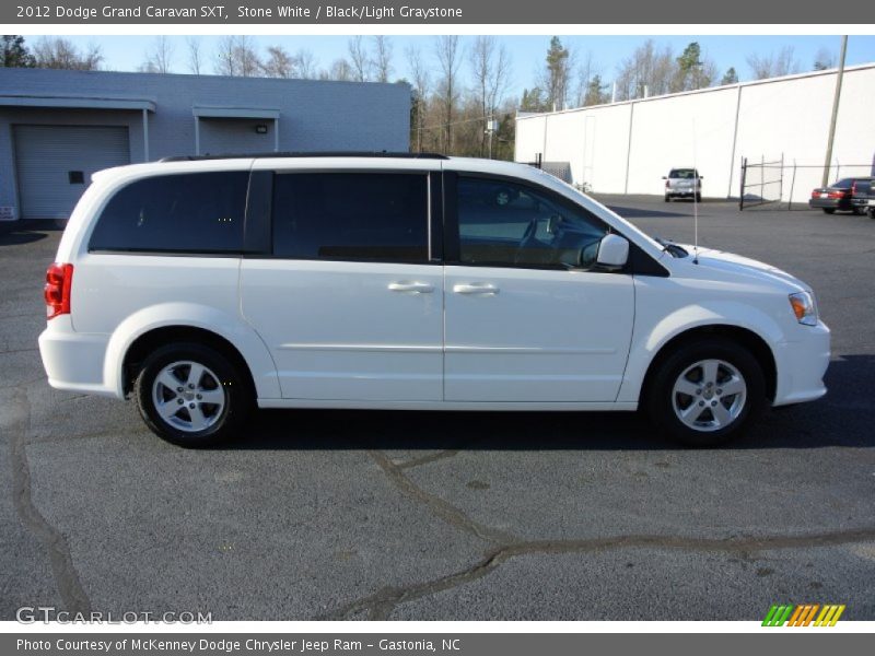 Stone White / Black/Light Graystone 2012 Dodge Grand Caravan SXT