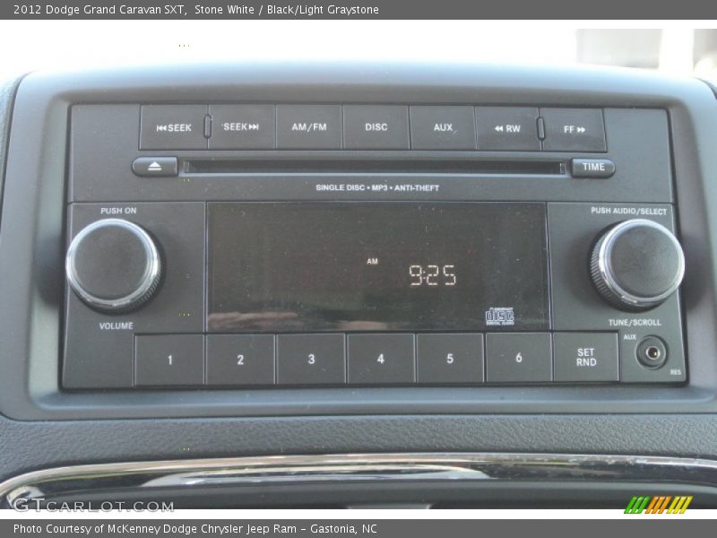 Stone White / Black/Light Graystone 2012 Dodge Grand Caravan SXT