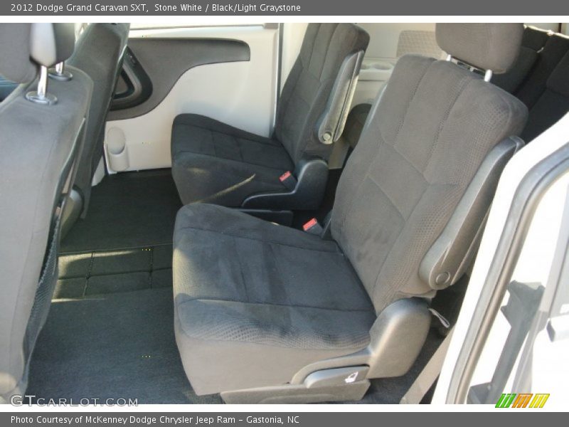 Stone White / Black/Light Graystone 2012 Dodge Grand Caravan SXT
