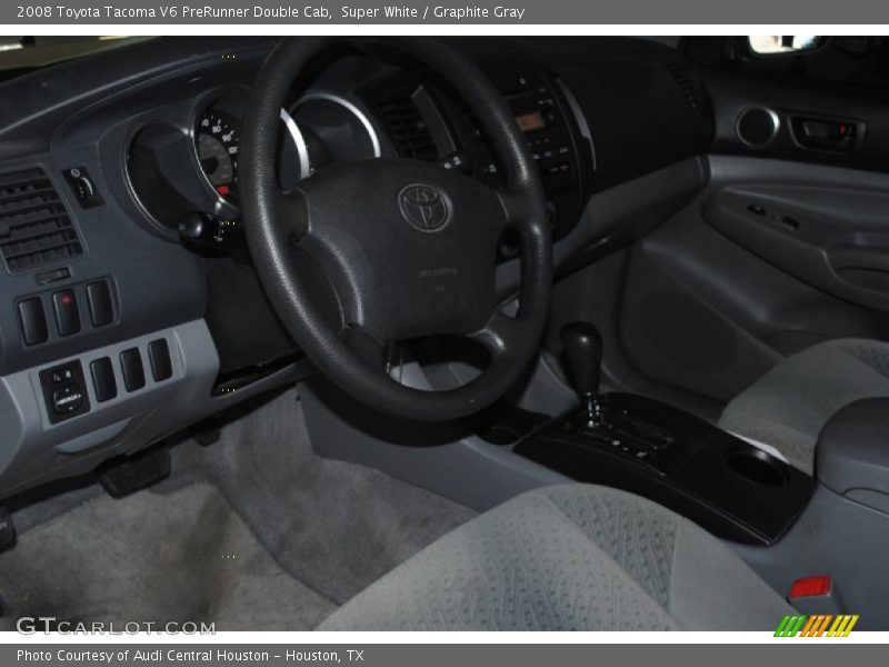 Super White / Graphite Gray 2008 Toyota Tacoma V6 PreRunner Double Cab
