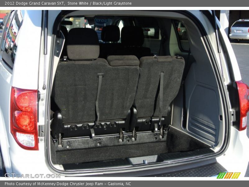 Stone White / Black/Light Graystone 2012 Dodge Grand Caravan SXT