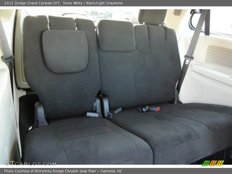 Stone White / Black/Light Graystone 2012 Dodge Grand Caravan SXT