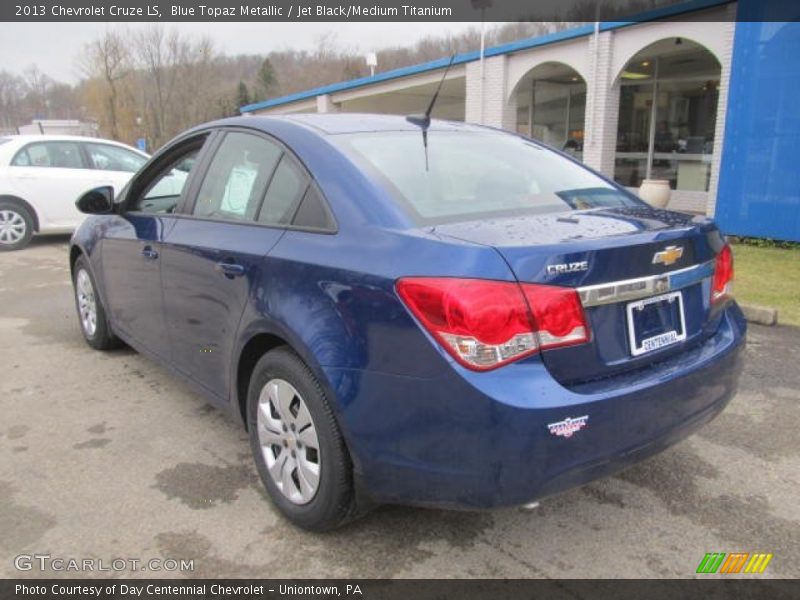 Blue Topaz Metallic / Jet Black/Medium Titanium 2013 Chevrolet Cruze LS