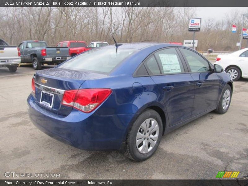 Blue Topaz Metallic / Jet Black/Medium Titanium 2013 Chevrolet Cruze LS