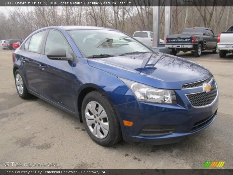 Blue Topaz Metallic / Jet Black/Medium Titanium 2013 Chevrolet Cruze LS