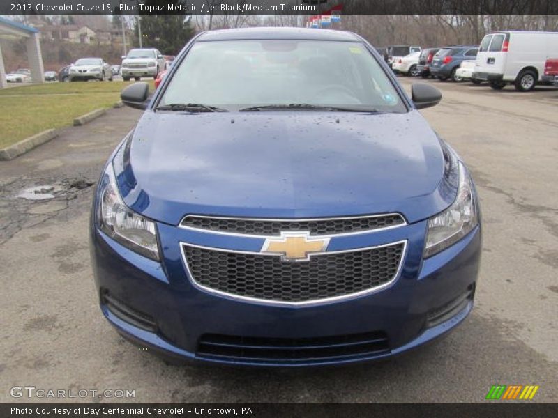 Blue Topaz Metallic / Jet Black/Medium Titanium 2013 Chevrolet Cruze LS
