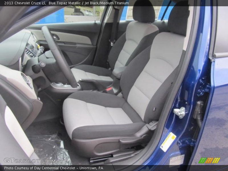 Blue Topaz Metallic / Jet Black/Medium Titanium 2013 Chevrolet Cruze LS