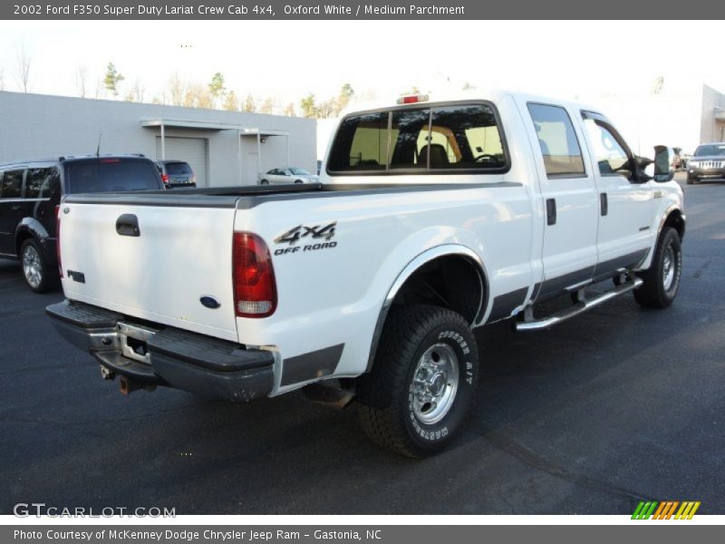 Oxford White / Medium Parchment 2002 Ford F350 Super Duty Lariat Crew Cab 4x4
