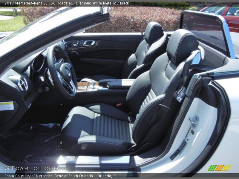 Diamond White Metallic / Black 2013 Mercedes-Benz SL 550 Roadster