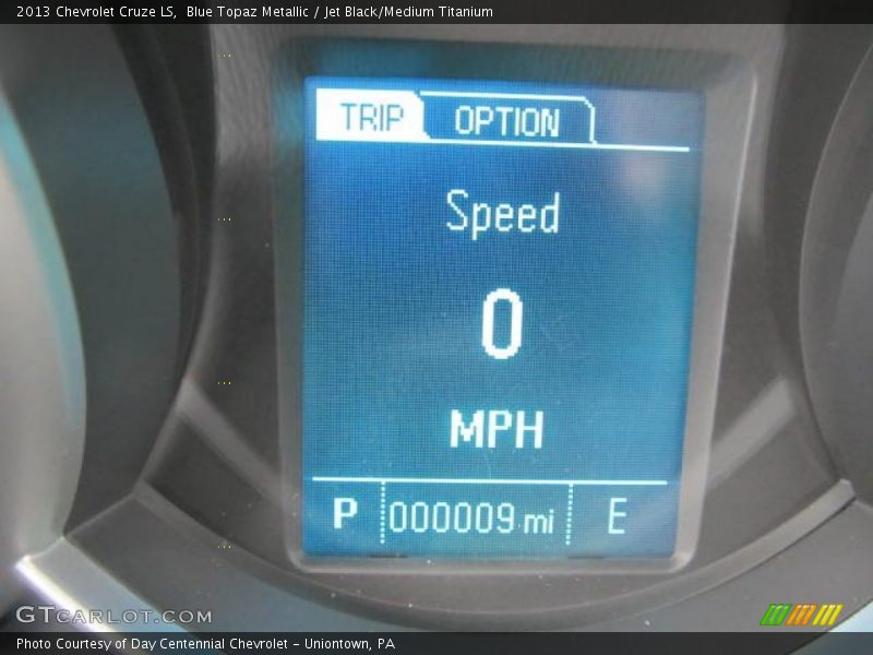 Blue Topaz Metallic / Jet Black/Medium Titanium 2013 Chevrolet Cruze LS