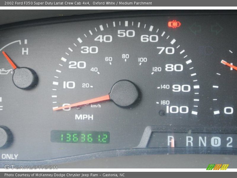 Oxford White / Medium Parchment 2002 Ford F350 Super Duty Lariat Crew Cab 4x4