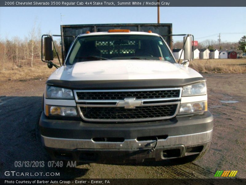Summit White / Medium Gray 2006 Chevrolet Silverado 3500 Regular Cab 4x4 Stake Truck